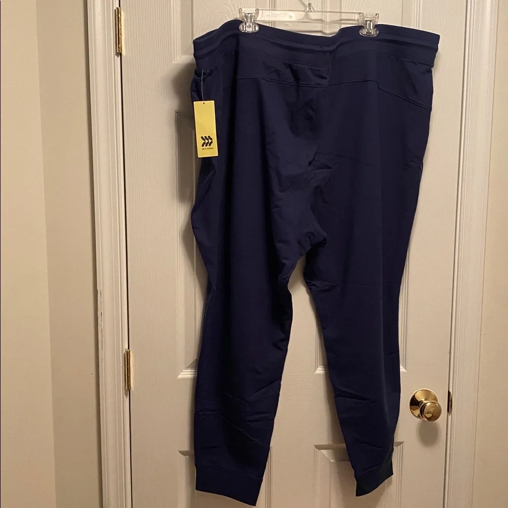 All in Motion Indigo French Terry Joggers with Drawstring…size 4X - Picture 2 of 6